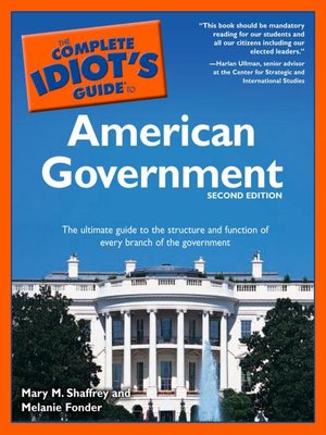 cover image of The Complete Idiot's Guide to American Government